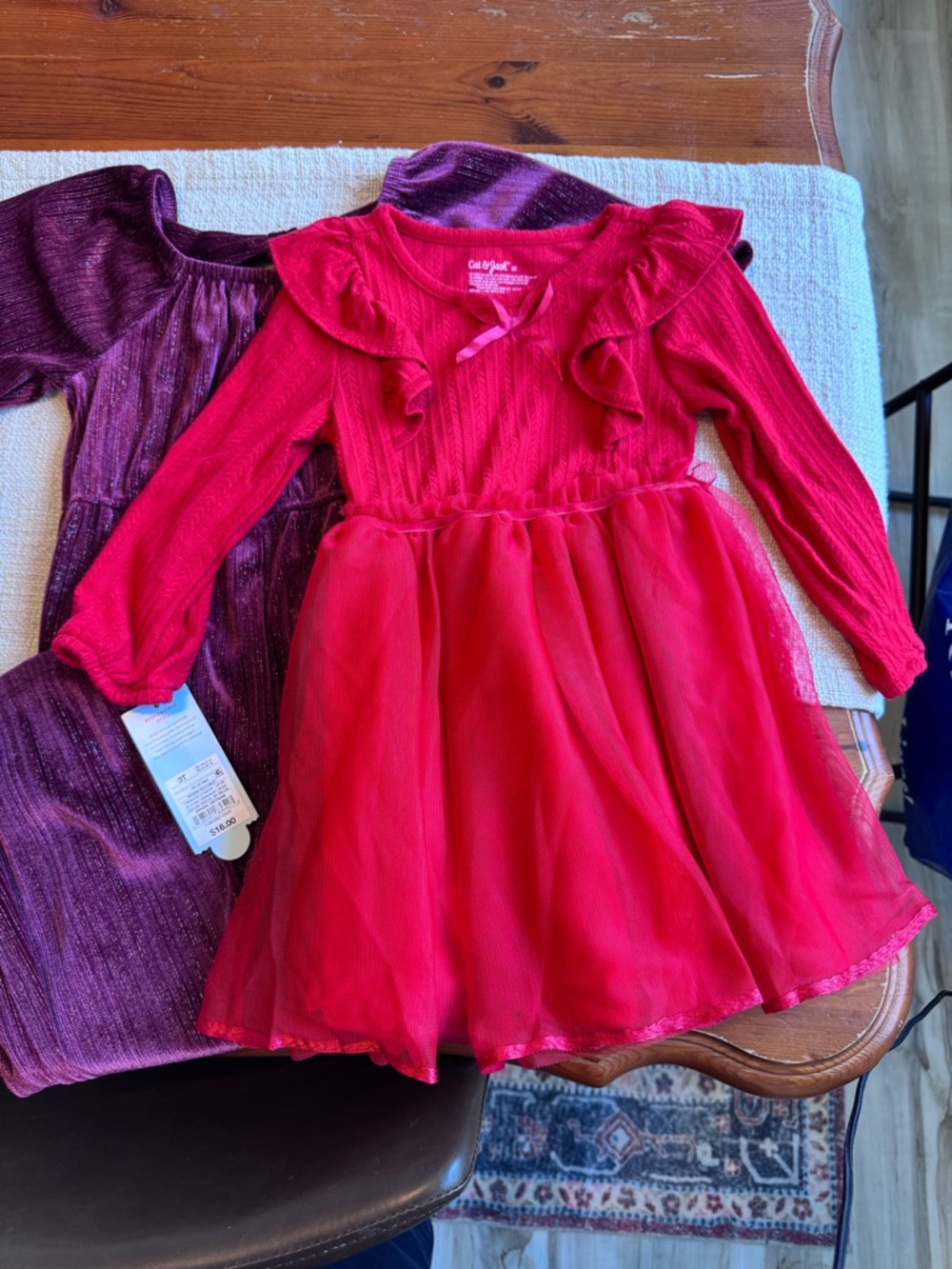 Ruffle Dress and Romper 3T